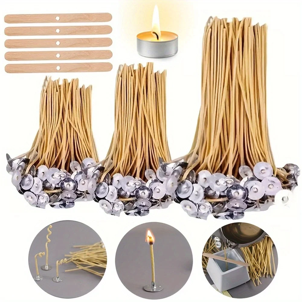 Candle Making Kit Beeswax - เทียน 50 PCS 8 นิ้วกัญชาเทียน Wick