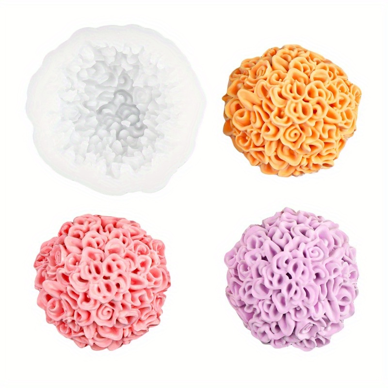 Candle Making Moulds - ดาวเรืองแม่พิมพ์ซิลิโคน DIY ดอกเบญจมาศอโรมาเทียนปูนปลาสเตอร์เครื่องประดับแม่พิมพ์ Day of the