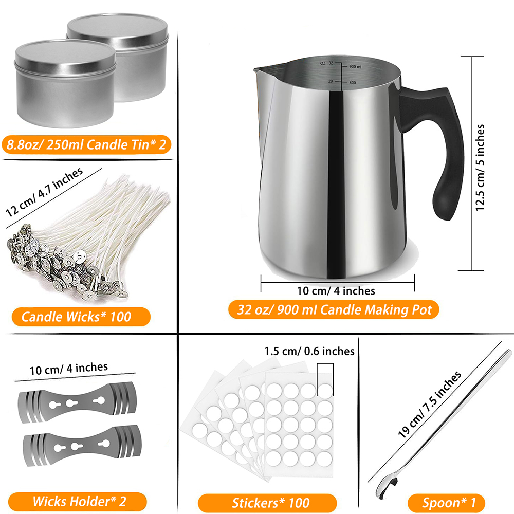 เทียนทําชุดเริ่มต้นอุปกรณ์รวมท - Candle Making Kit For Beginners บทวิจารณ์และราคา