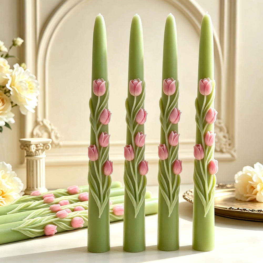 แม่พิมพ์ซิลิโคนเทียนแท่งยาวลาย - Candle Making Tips บทวิจารณ์และราคา