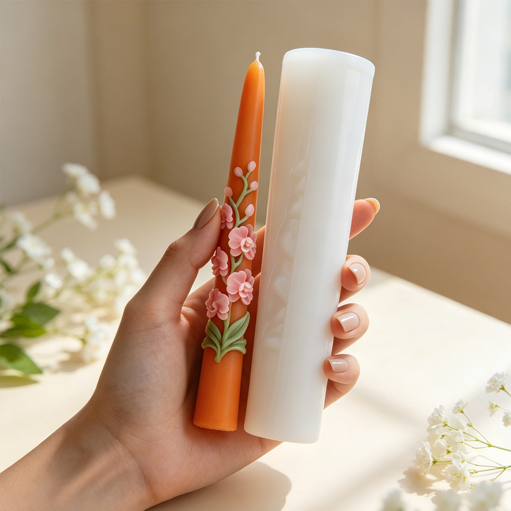 แม่พิมพ์ซิลิโคนเทียนแท่งยาวลาย - Candle Making Tips บทวิจารณ์และราคา