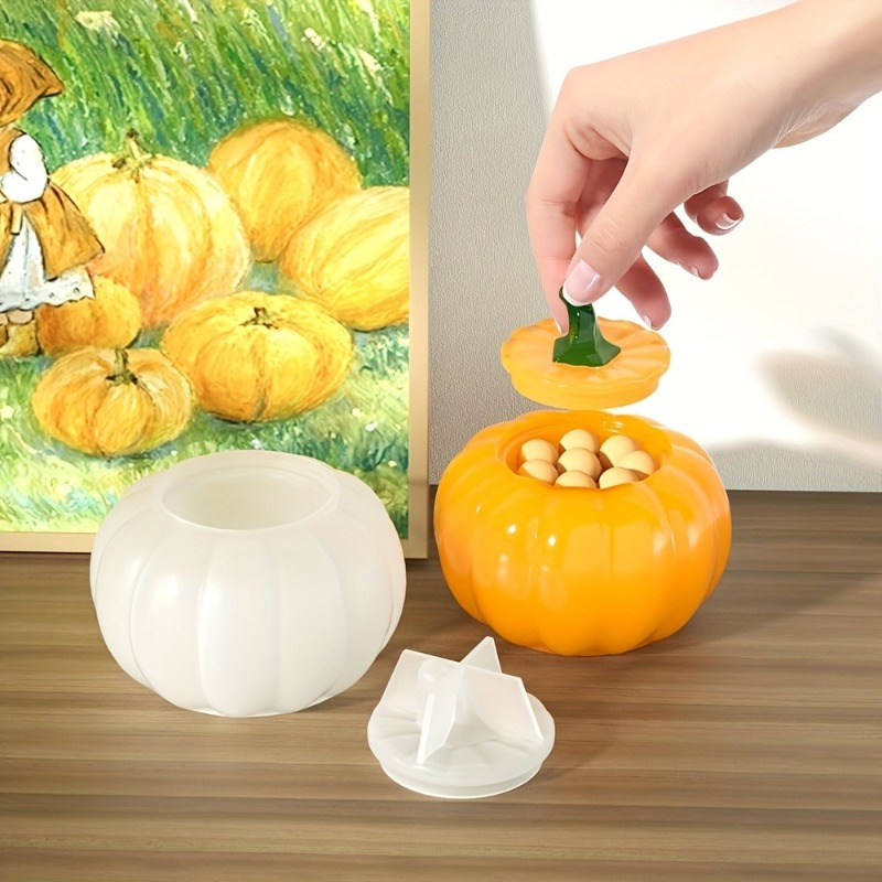 2 ชิ้นฟักทอง Jar แม่พิมพ์ซิลิโ - Candle Making Moulds บทวิจารณ์และราคา