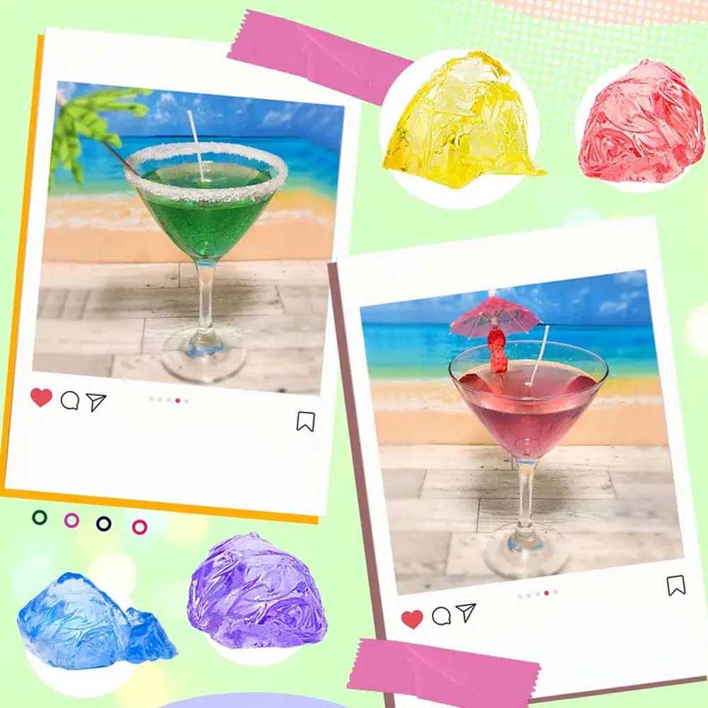 200g สีเหลืองเจลใส Jelly Wax ส - Candle Making At Home บทวิจารณ์และราคา