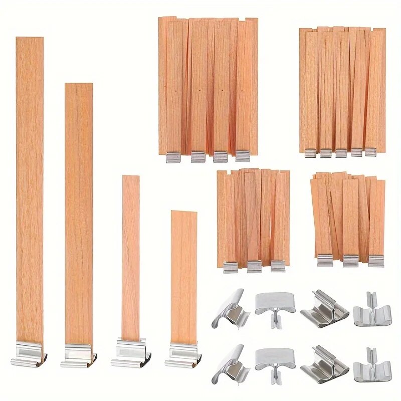 30pcs คุณภาพสูงไม้เทียน Wick พ - Candle Making Kit Beeswax บทวิจารณ์และราคา