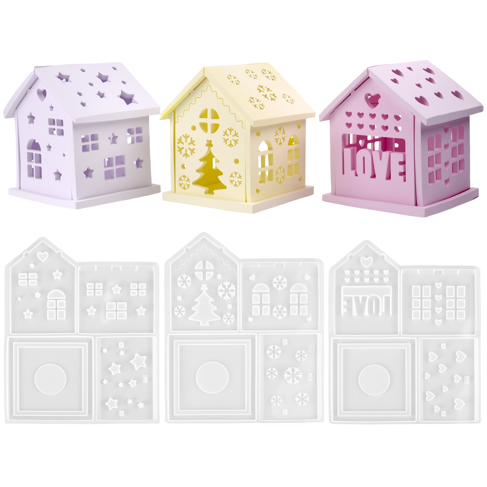 3D House แม่พิมพ์ซิลิโคน DIY C - Candle Making Things บทวิจารณ์และราคา