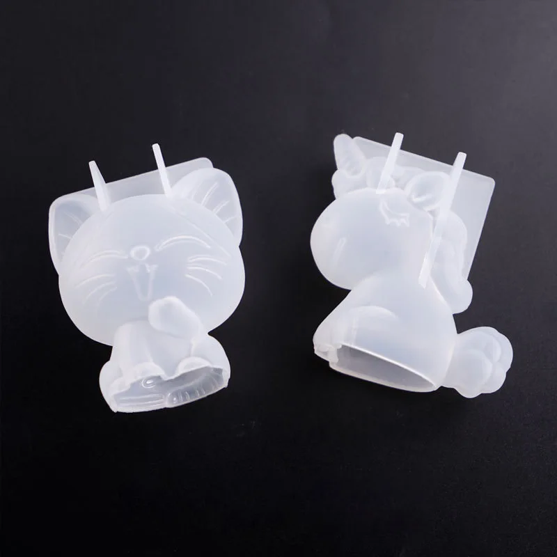 3D เรขาคณิตซิลิโคนยูนิคอร์นแมว - Candle Making Things บทวิจารณ์และราคา