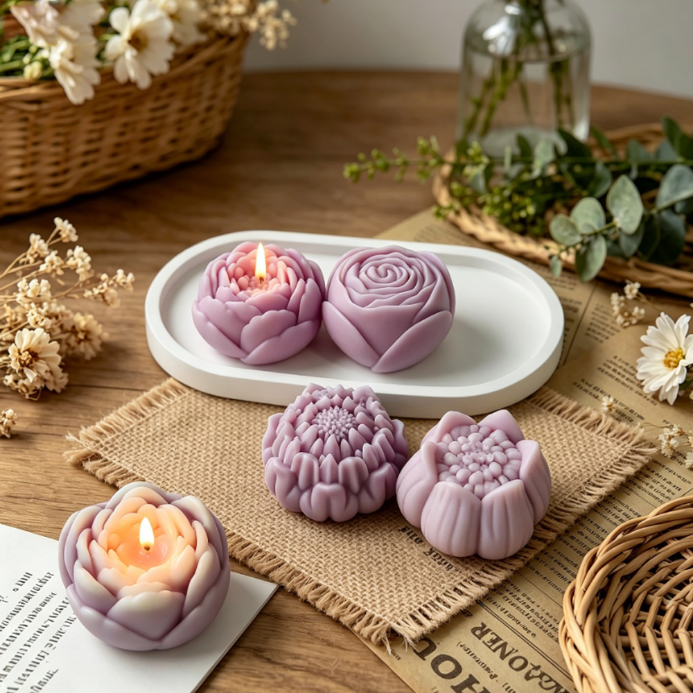 แม่พิมพ์ซิลิโคนรูปดอกไม้ 3 มิต - Candle Making Tips บทวิจารณ์และราคา