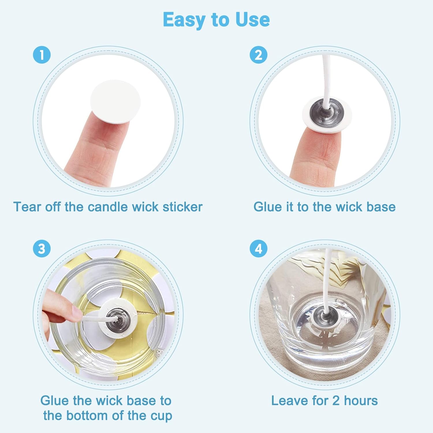 400 PCS/100 PCS เทียน Wick สติ - Candle Making At Home บทวิจารณ์และราคา