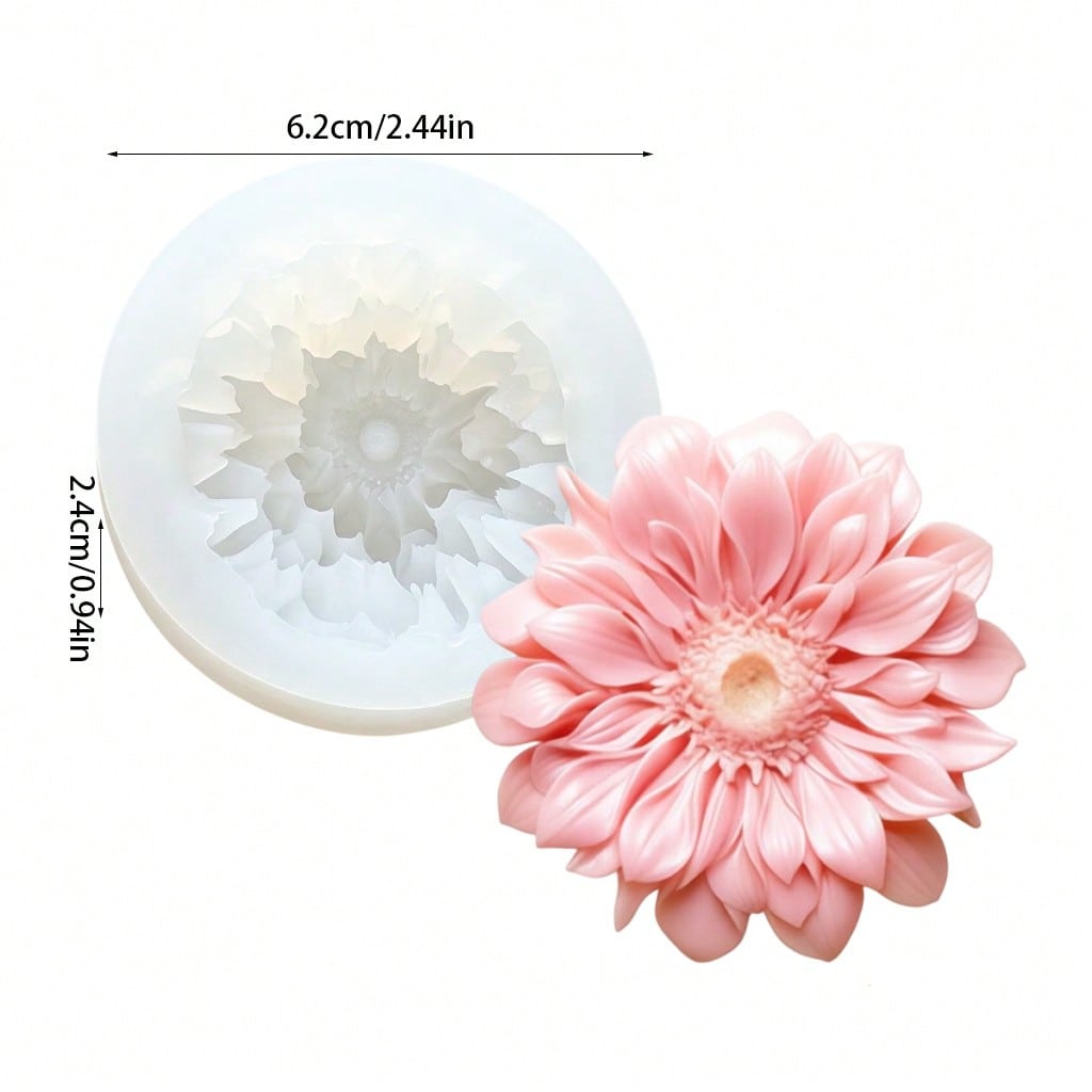 แม่พิมพ์ซิลิโคนรูปดอกเจอเบรา 3 - Candle Making Moulds บทวิจารณ์และราคา