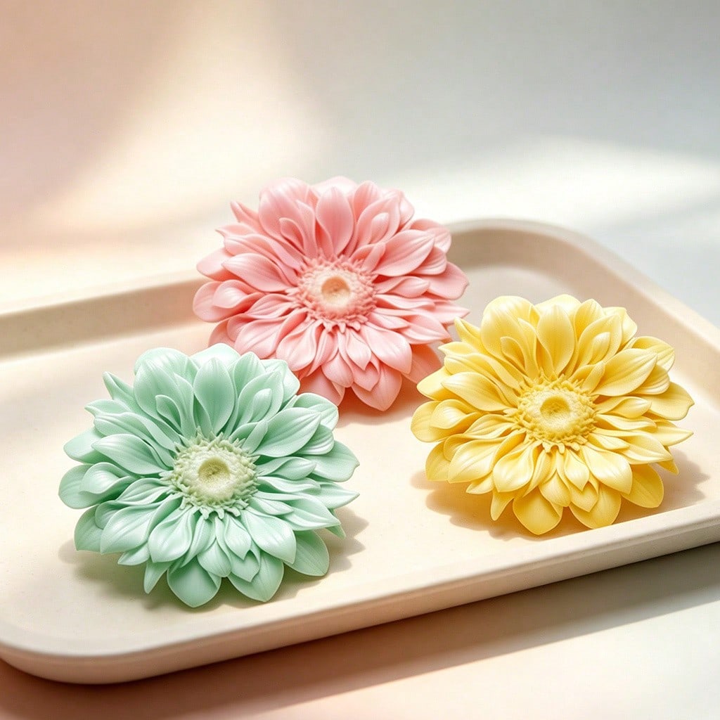 แม่พิมพ์ซิลิโคนรูปดอกเจอเบรา 3 - Candle Making Moulds บทวิจารณ์และราคา