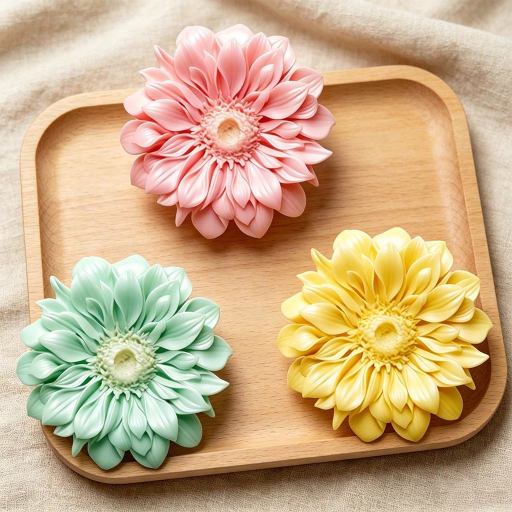แม่พิมพ์ซิลิโคนรูปดอกเจอเบรา 3 - Candle Making Moulds บทวิจารณ์และราคา