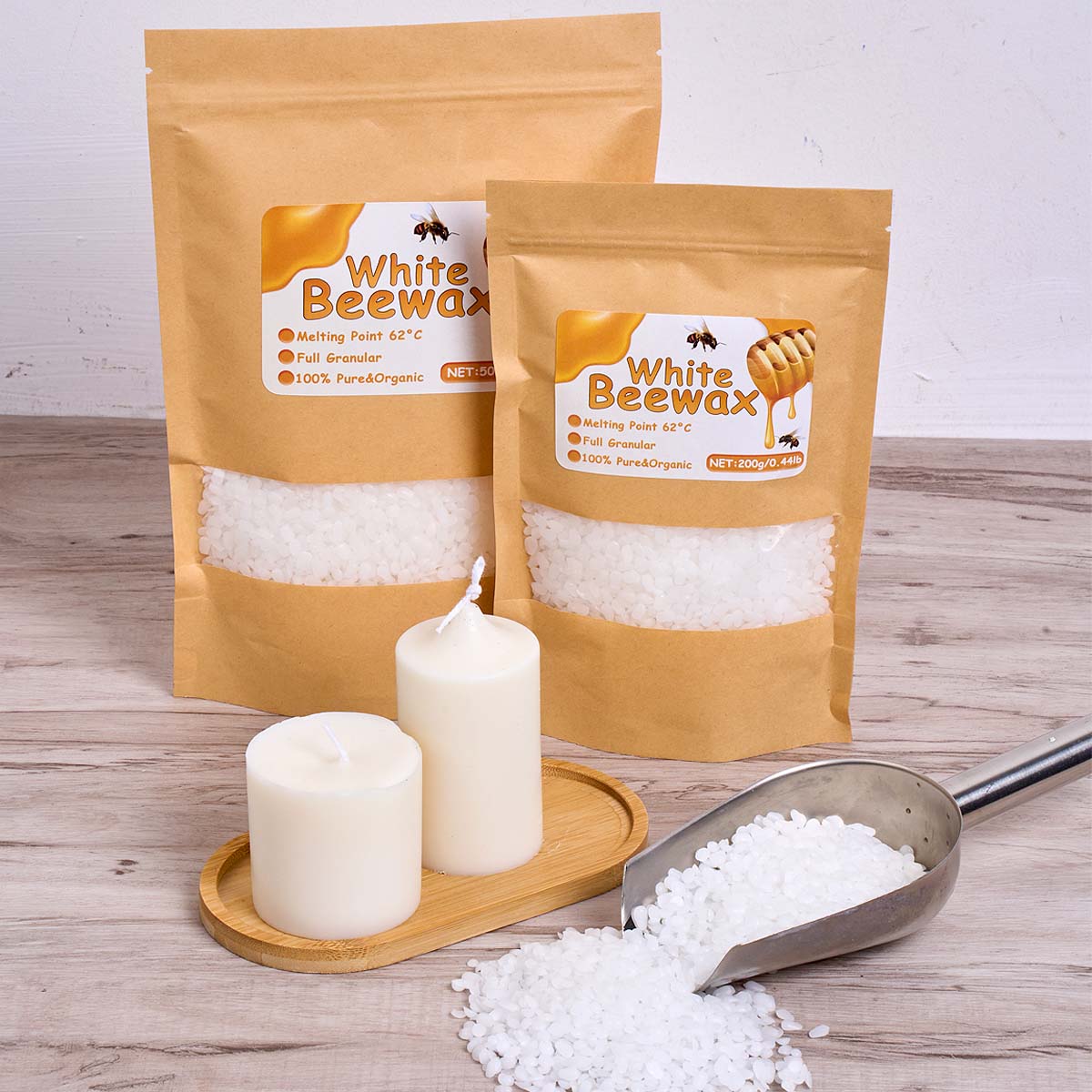 1000 กรัมขี้ผึ้งสีขาว DIY เทีย - Candle Making Kit For Beginners บทวิจารณ์และราคา