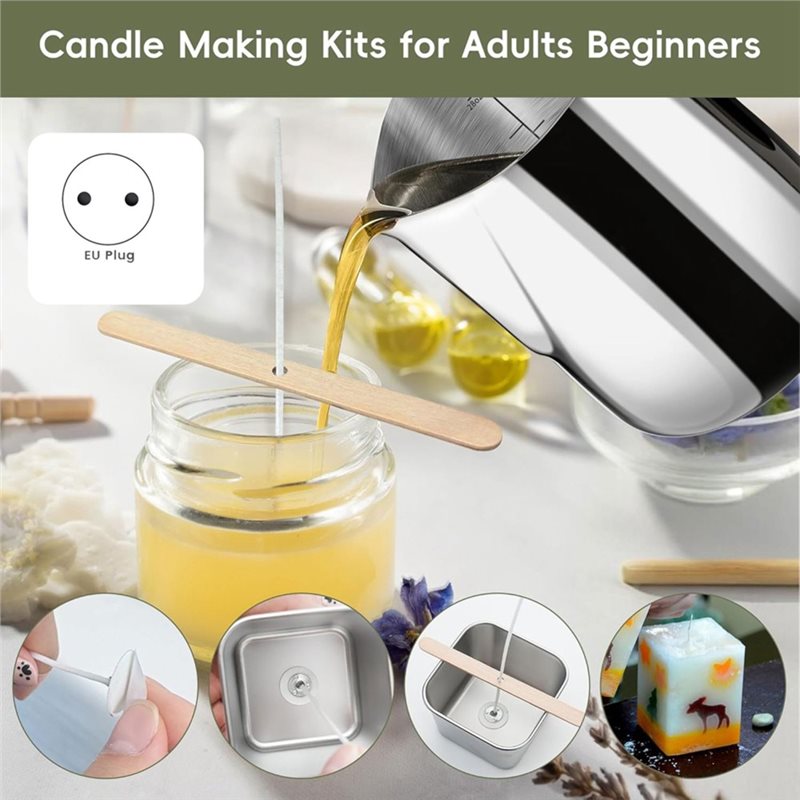 ชุดทำเทียน ABKS พร้อมแผ่นความร - Candle Making Kit For Beginners บทวิจารณ์และราคา