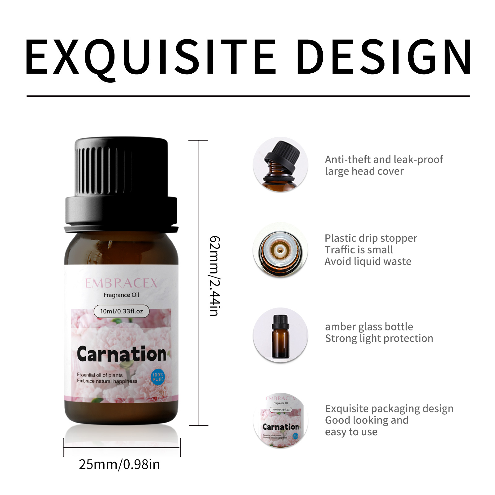 น้ำมันหอมระเหยคาร์เนชั่น 10 มล - Candle Making Fragrance Oils บทวิจารณ์และราคา