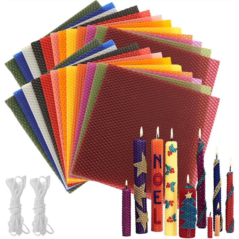 แผ่นขี้ผึ้ง AT21-Bee Swax (24  - Candle Making Kit Beeswax บทวิจารณ์และราคา