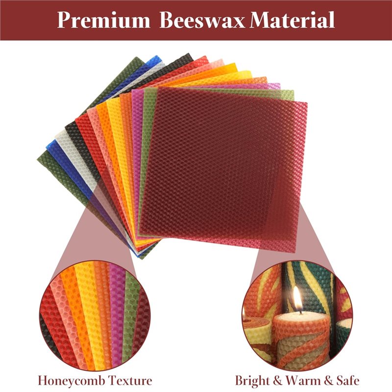แผ่นขี้ผึ้ง AT21-Bee Swax (24  - Candle Making Kit Beeswax บทวิจารณ์และราคา