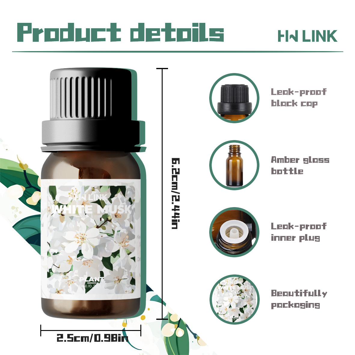 น้ำมันหอมระเหยไวท์มัสค์ 10 มล. - Candle Making Fragrance Oils บทวิจารณ์และราคา