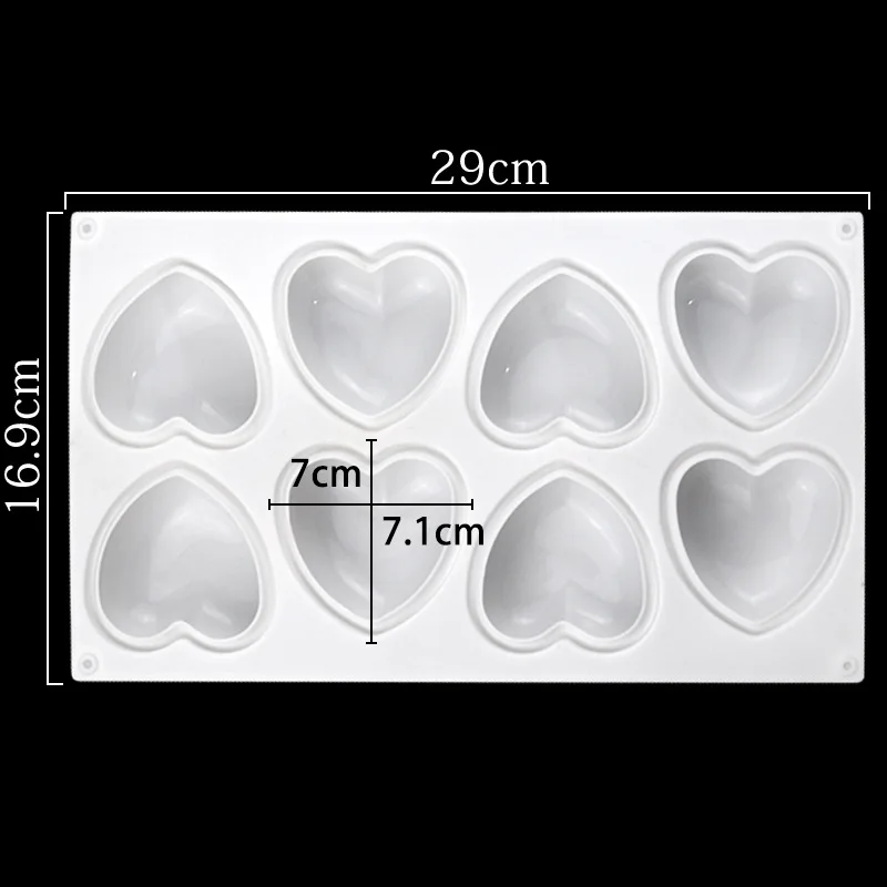 Love Heart ซิลิโคนสบู่แม่พิมพ์ - Candle Making At Home บทวิจารณ์และราคา