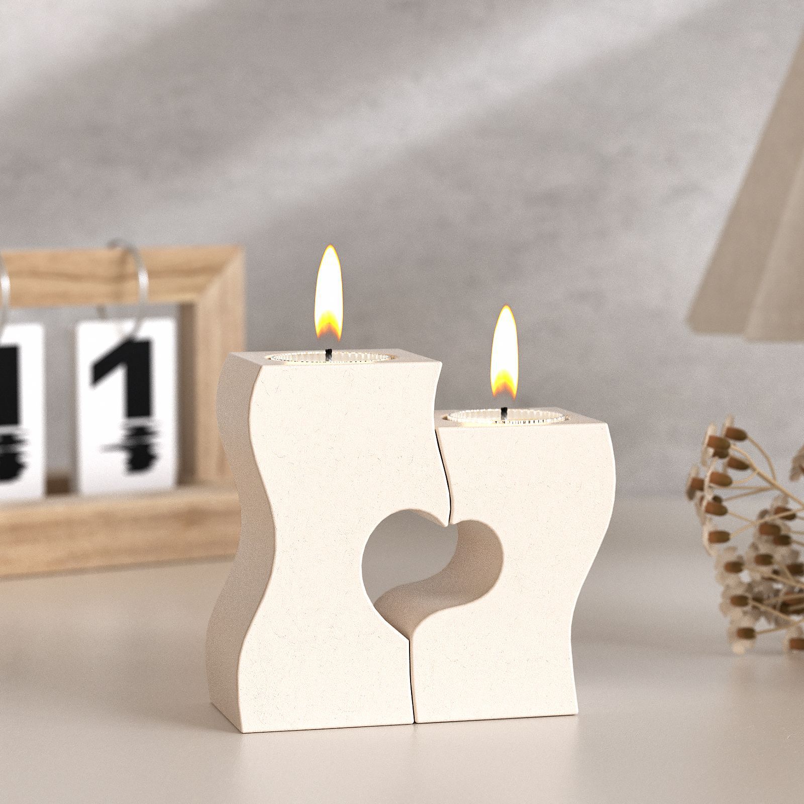 S หัวใจแท่งเทียนแม่พิมพ์ซิลิโค - Candle Making Moulds บทวิจารณ์และราคา