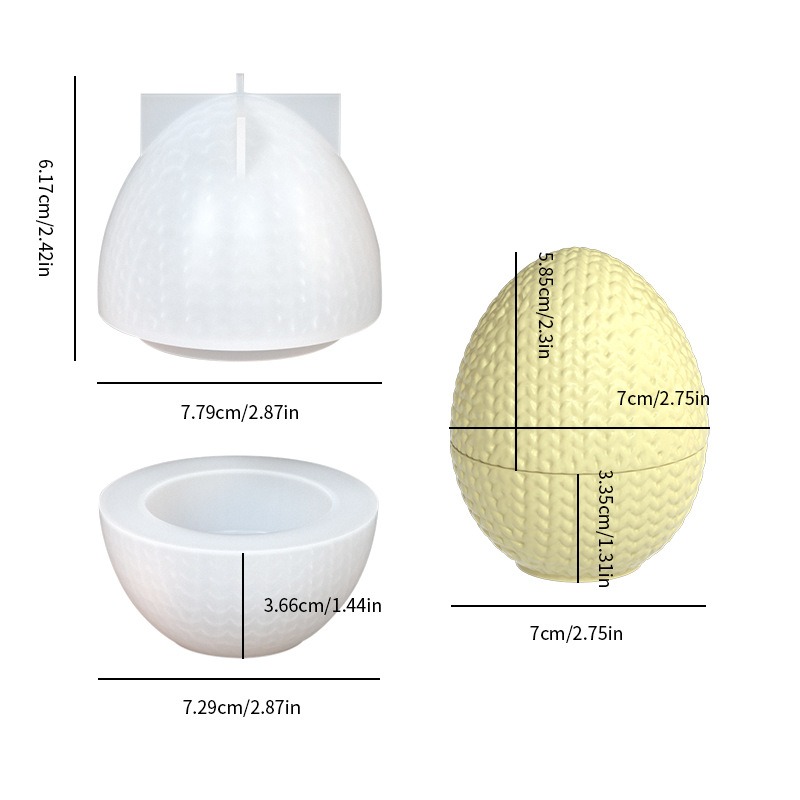 แม่พิมพ์ซิลิโคนรูปไข่สำหรับงาน - Candle Making Yarn บทวิจารณ์และราคา