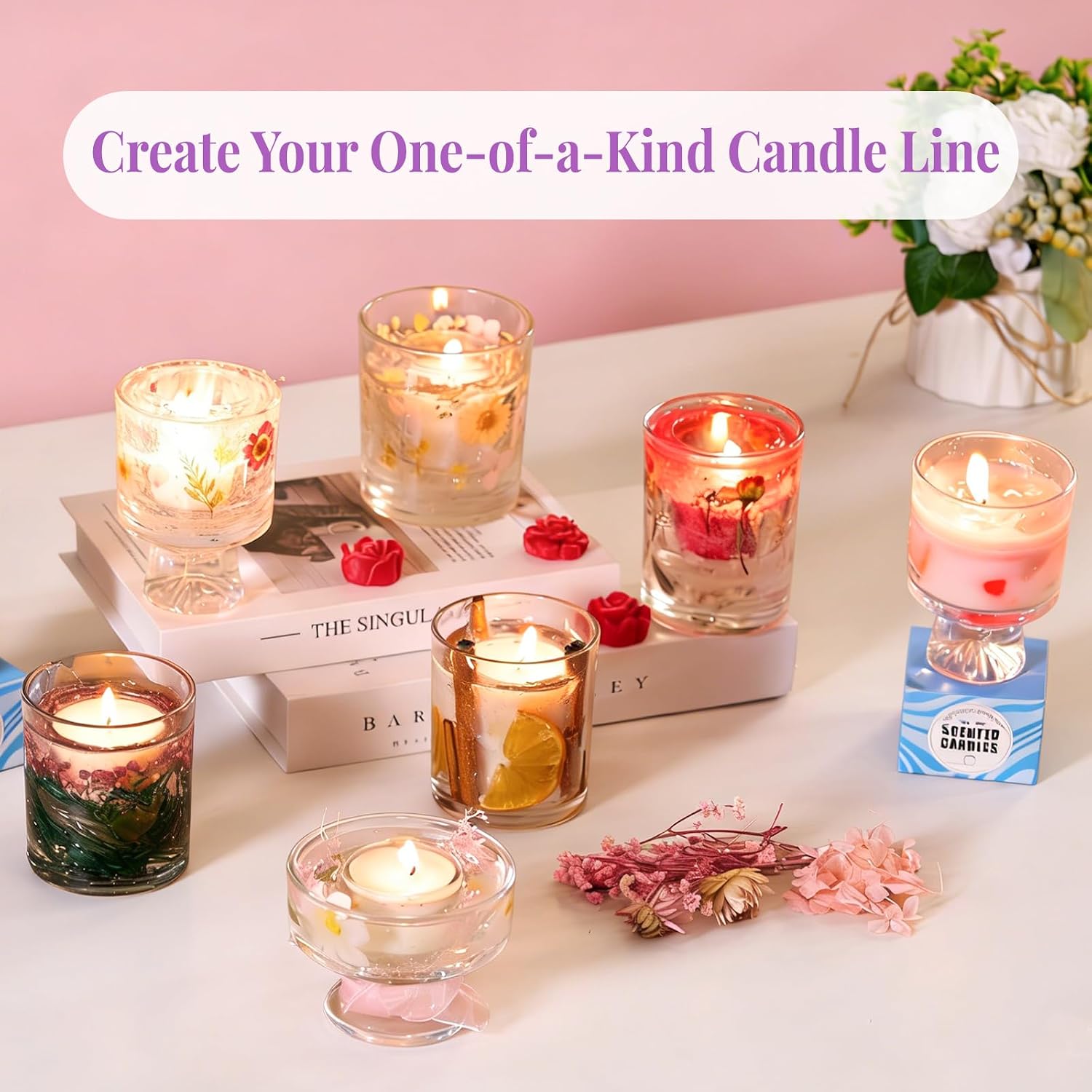 ชุดทำเทียน DIY 2-in-1 ด้วยขี้ผ - Candle Making Kit For Beginners บทวิจารณ์และราคา