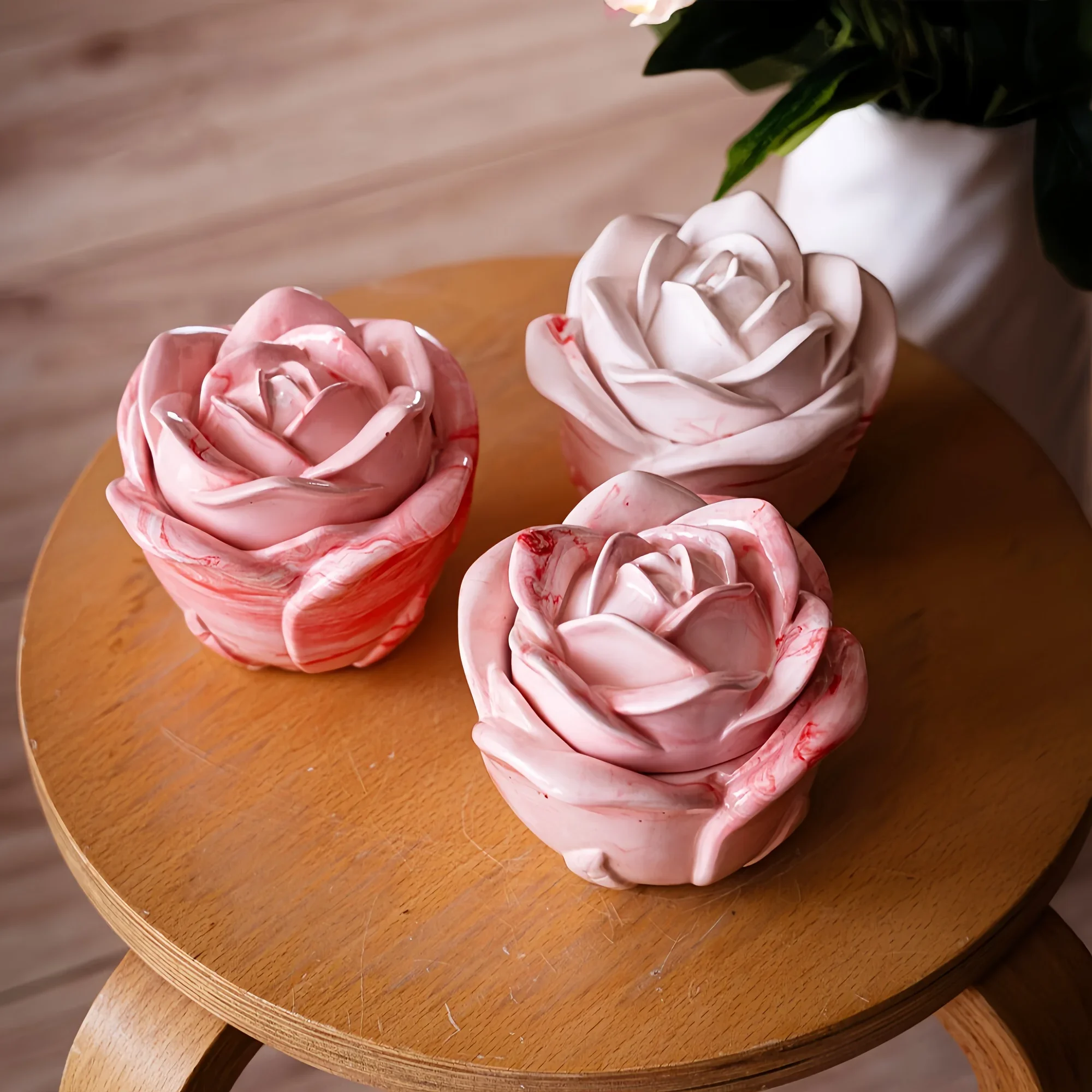 ชุดแม่พิมพ์ซิลิโคนรูปดอกกุหลาบ - Candle Making Moulds บทวิจารณ์และราคา