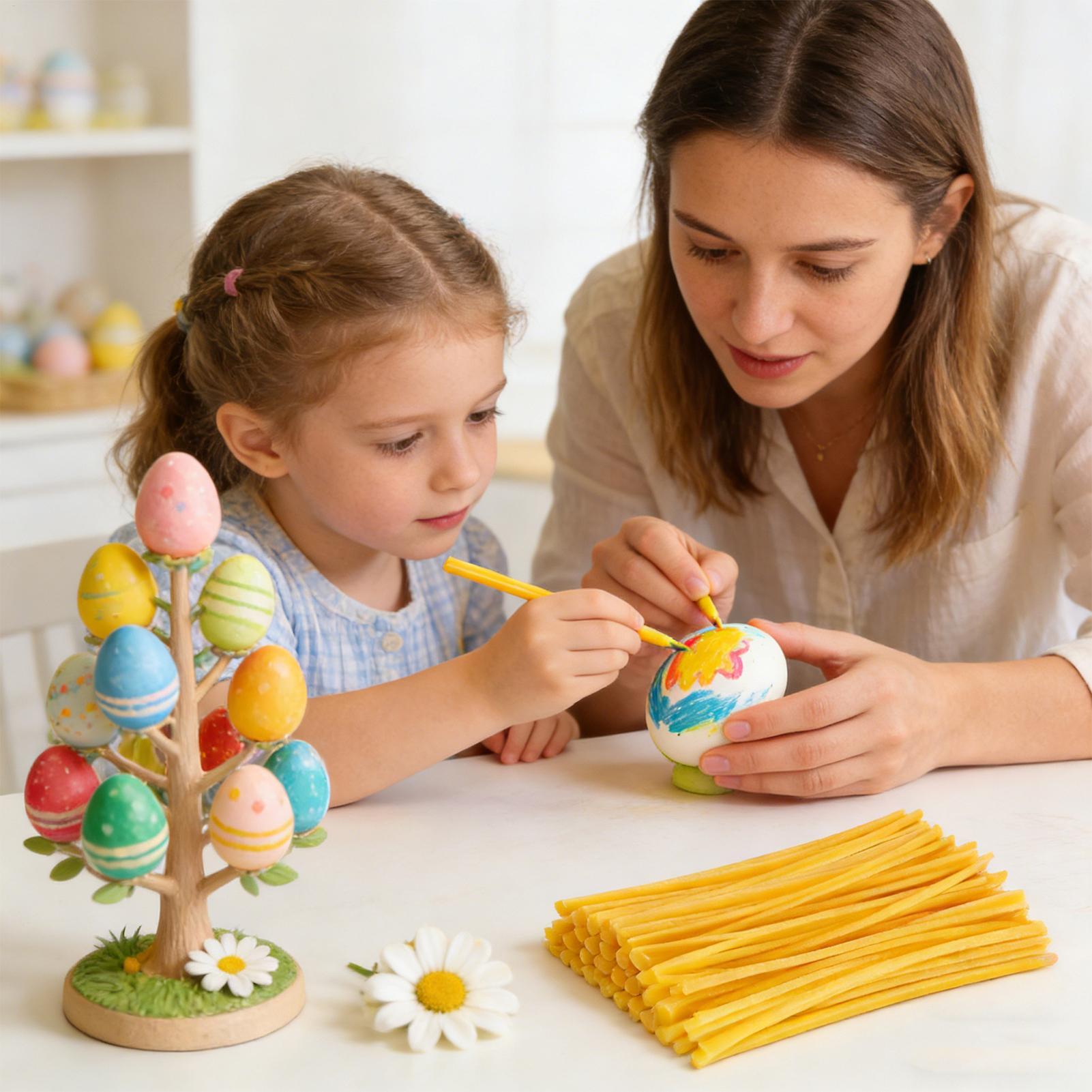 แท่งขี้ผึ้งตกแต่งไข่ 120 ชิ้น  - Candle Making Kit Beeswax บทวิจารณ์และราคา