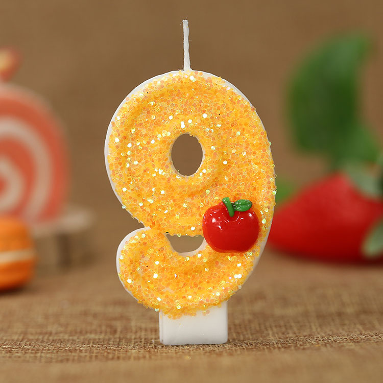 เทียนวันเกิดดิจิตอลสีเหลืองสด  - Candle Making Things บทวิจารณ์และราคา