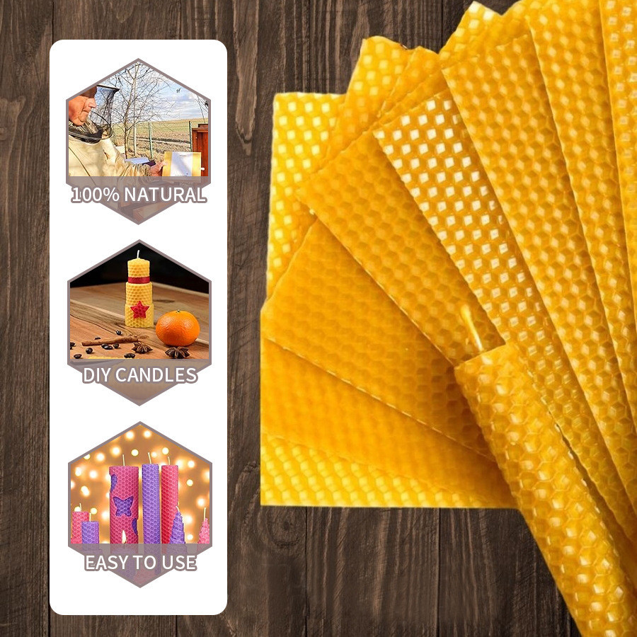 10/20/30pcs ขี้ผึ้งธรรมชาติแผ่ - Candle Making Kit Beeswax บทวิจารณ์และราคา